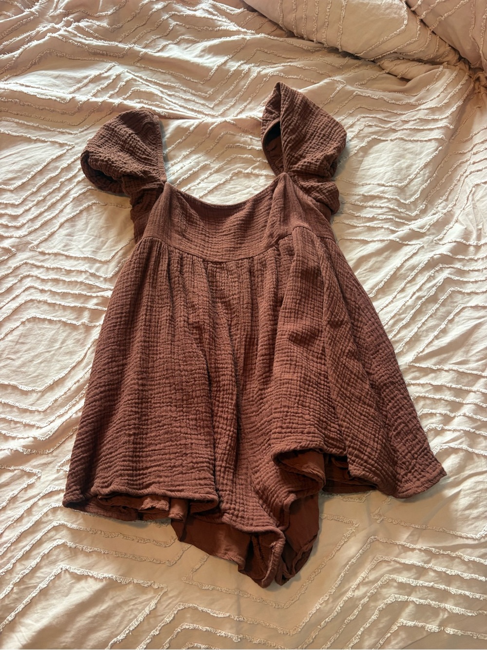princess polly Brown Textured romper
